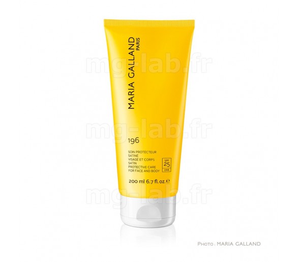 Soin Protection Satiné Visage et Corps - SPF 25 196 Maria Galland - Ligne Soin Solaire - Tube 200ml