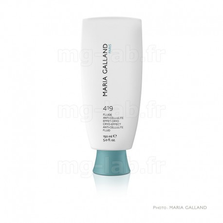 Fluide Anti-Cellulite Effet Cryo 419 Maria Galland - Ligne Soin Silhouette SPA - Tube 150ml