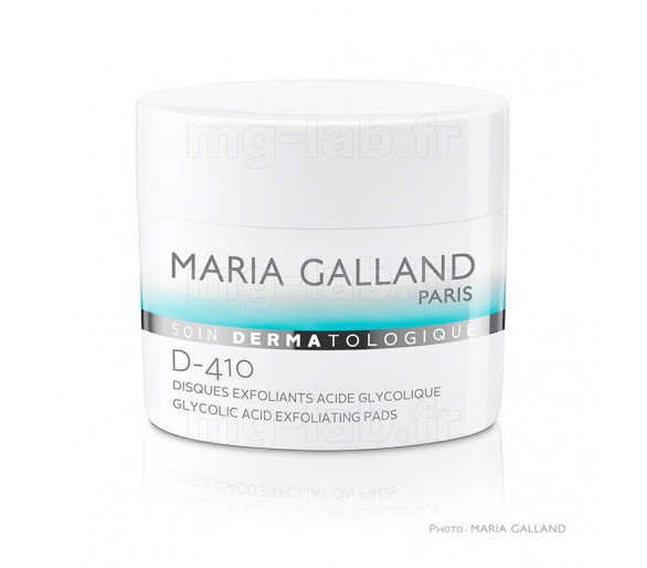 Disques Exfoliants Glycol D-410 Maria Galland - Ligne Soin Dermatologique - Pot 60 unités