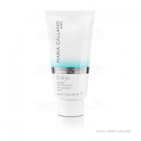 Masque Anti-Rougeurs D-830 Maria Galland - Ligne Soin Dermatologique - Tube 50ml