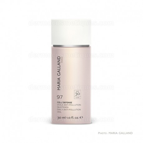 CELL'DEFENSE SPF30 Voile Anti-Pollution Quotidien 97 Maria Galland - Plus qu'une protection, un révélateur d'éclat - Tube 30ml